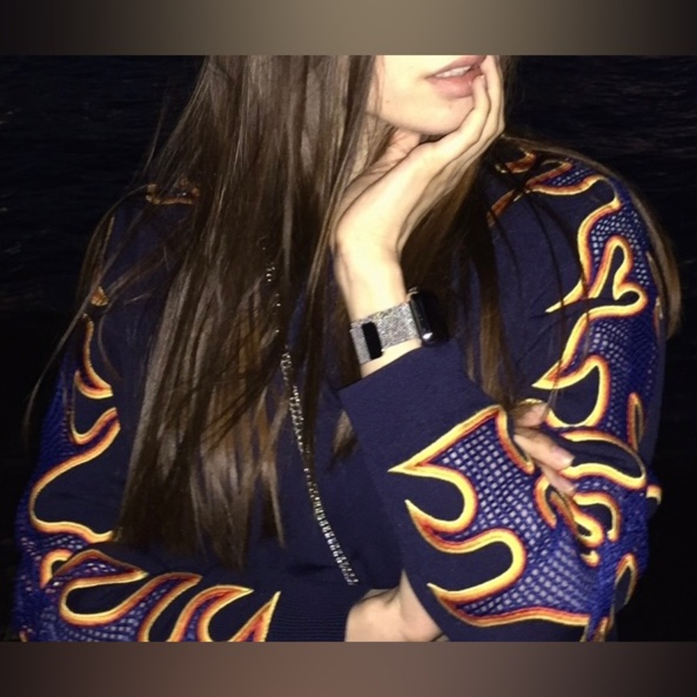 COPY - Sandro Sleeved Sweatshirt. Size S.